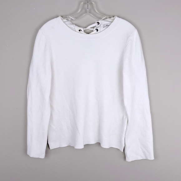 Madewell Tops - Madewell | White Back Lace Up Top - K2